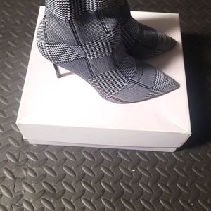 Something Navy Plaid booties